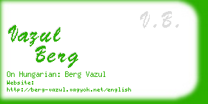 vazul berg business card